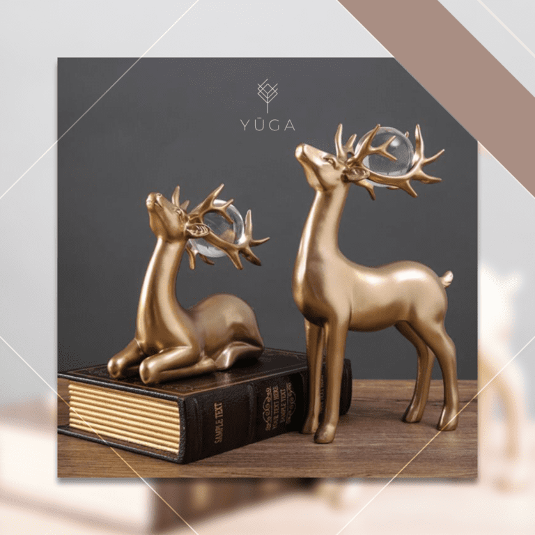 gold deer set